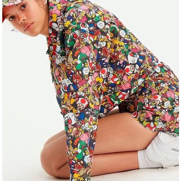 Levi's X Super Mario Special Edition Cropped Trucker Jacket Size XL - Picture 5 of 11